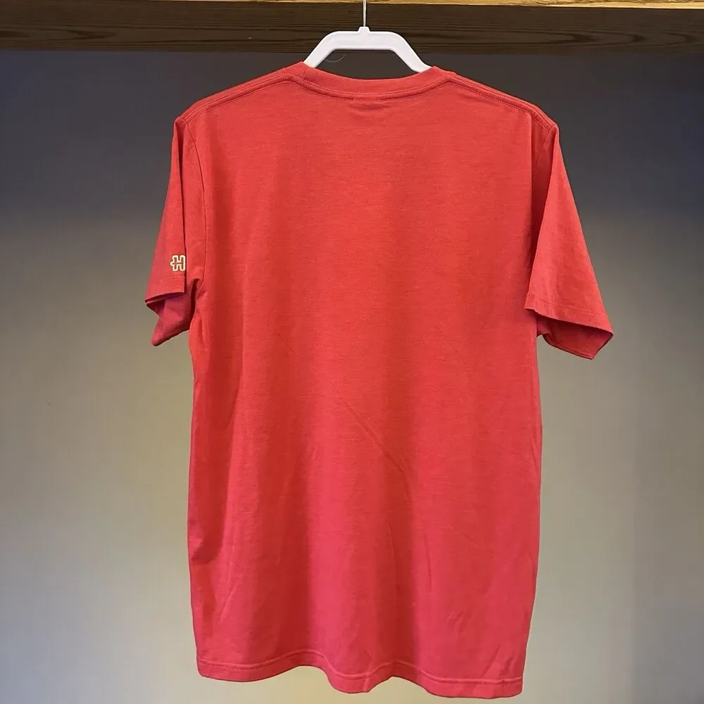 Homage Kansas City Chiefs Red Throwback Helmet Short Sleeve Shirt Mens Large NWT - Picture 2 of 16